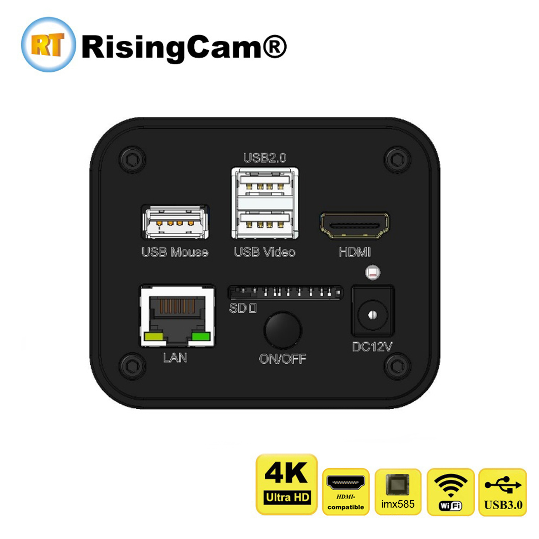 Usb Microscope Digital - RisingCam Top 4K Ultra HD 30fps