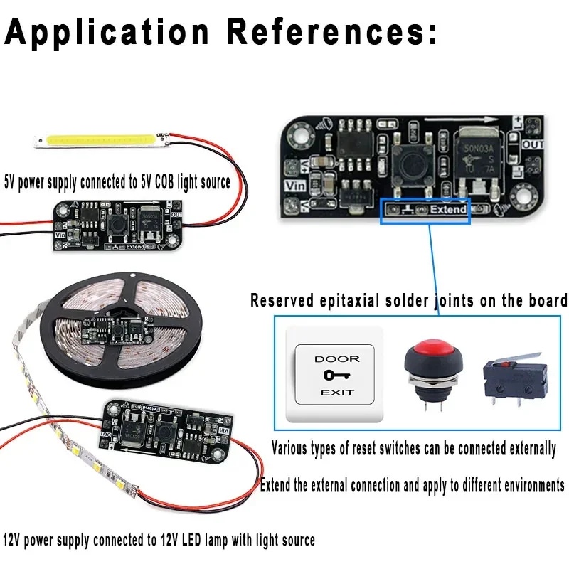Electronics & Gadgets Starting With C - Micro Button Dimming Board Key Module