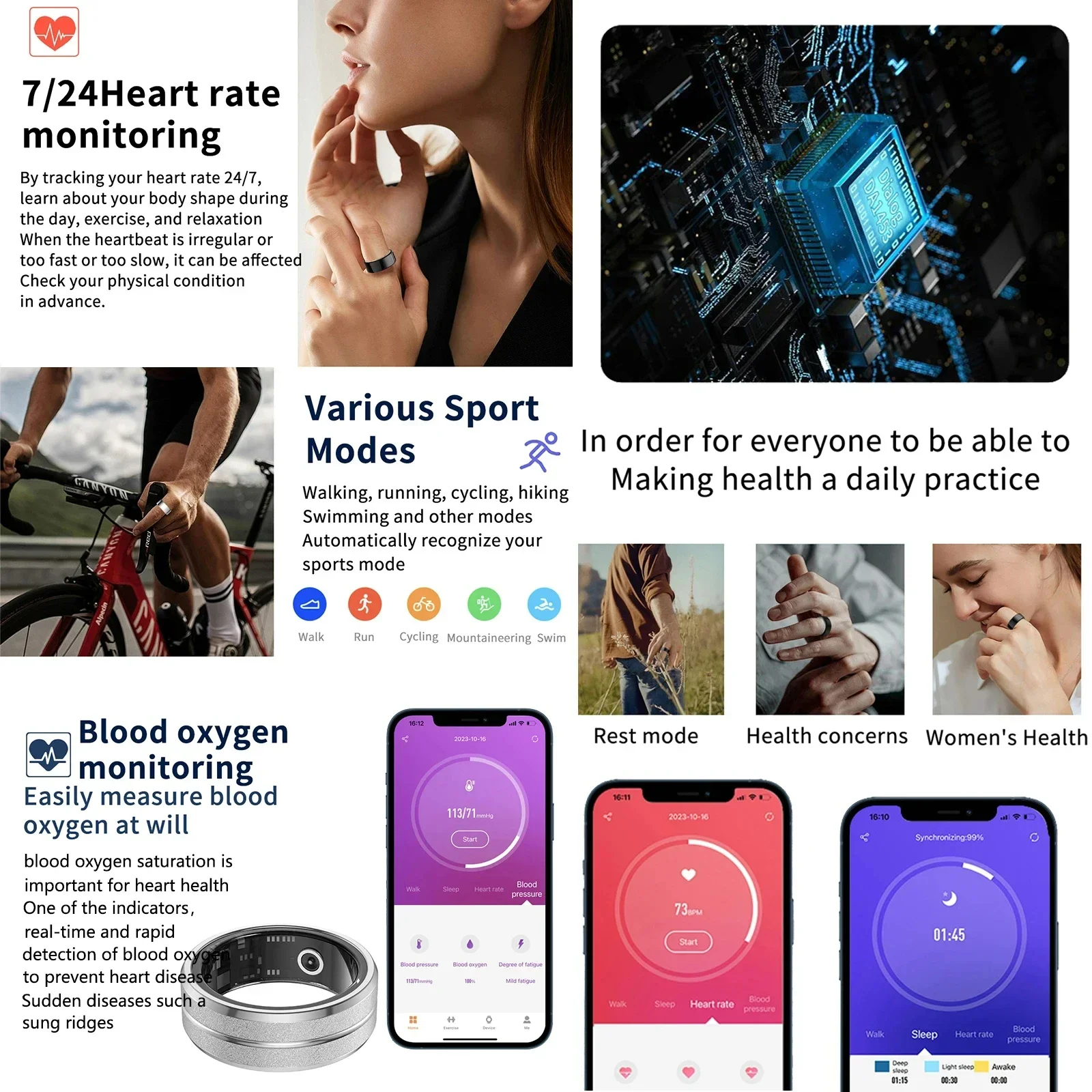 2026 New Smart Ring Multi-spor - Smart Ring Health 评论和价格