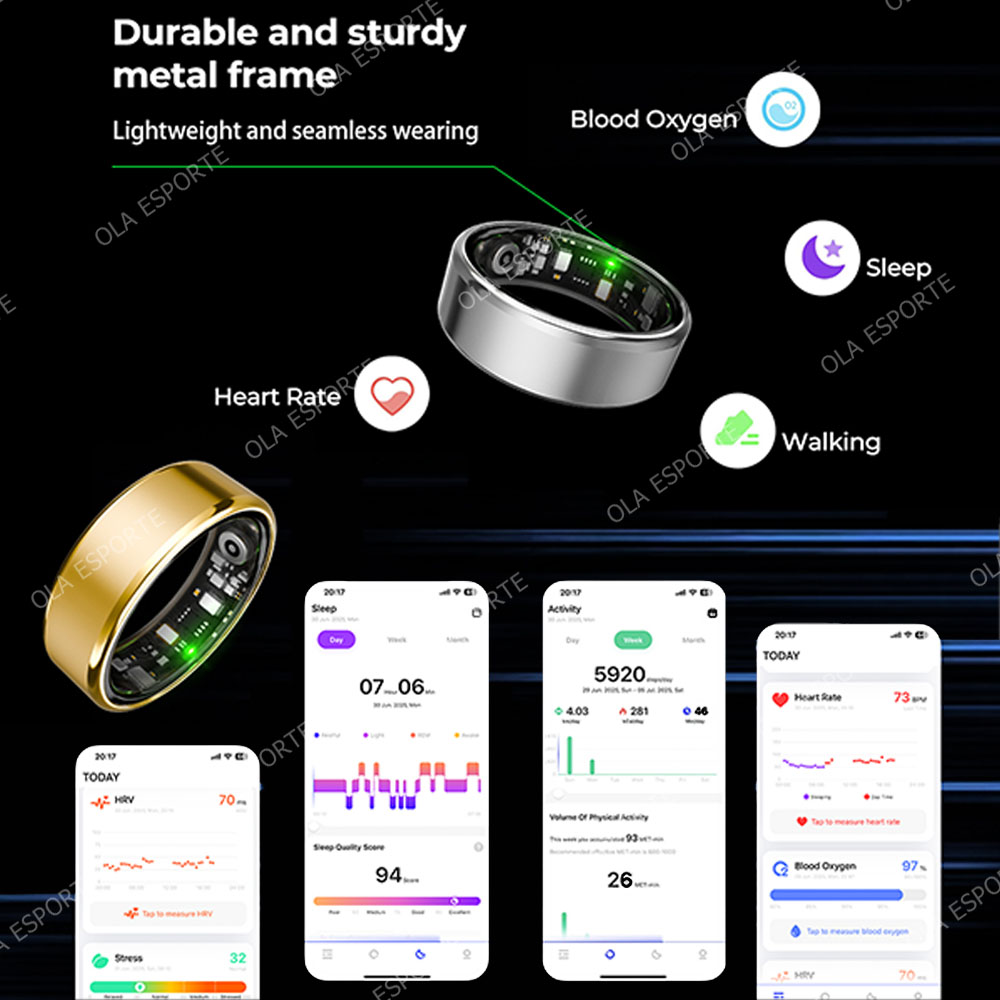 R09 Smart Ring Men Women with  - Smart Ring Health 评论和价格