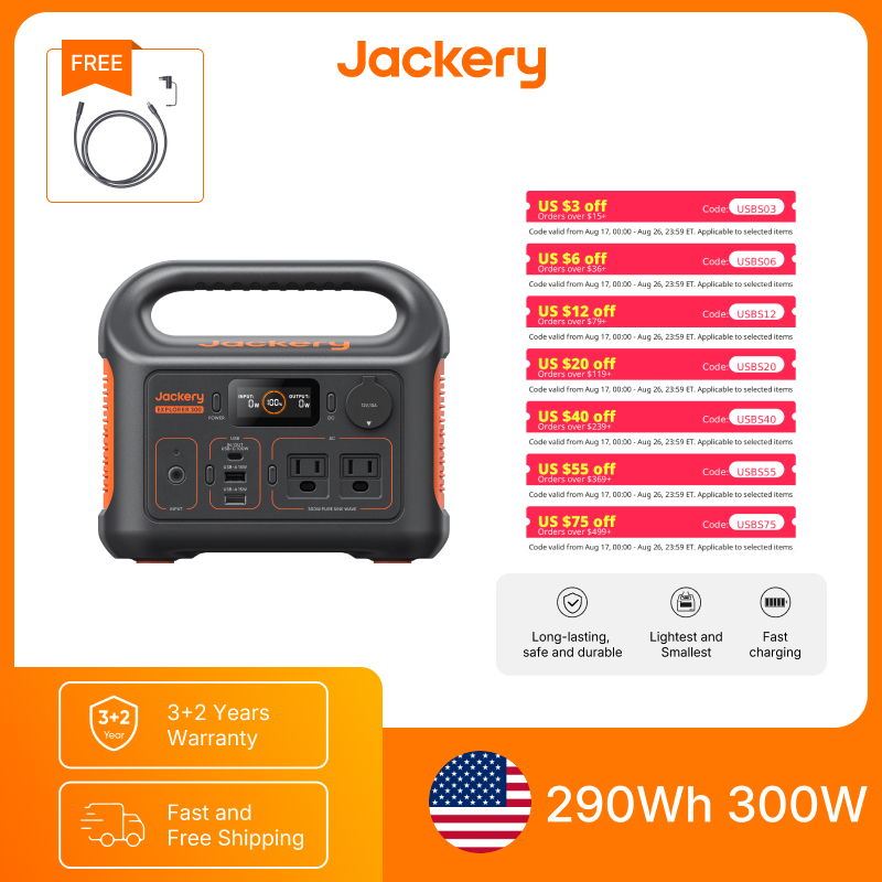 Jackery Portable Power Station - Solar Powered Charger 评论和价格