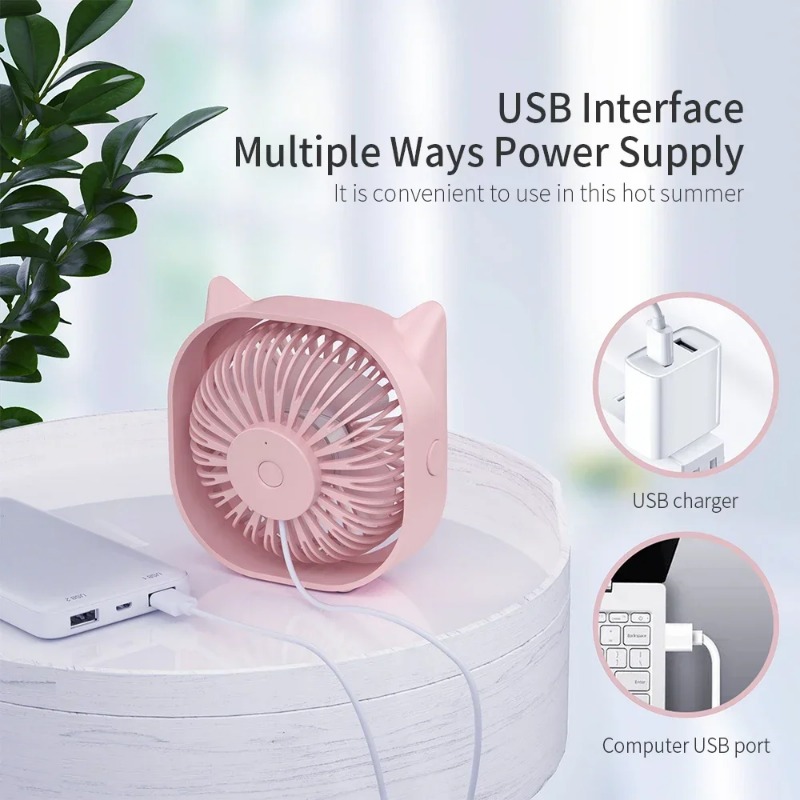 Mini USB Fan Table Small Fan E - Smart Electronics Gadgets For Home 评论和价格