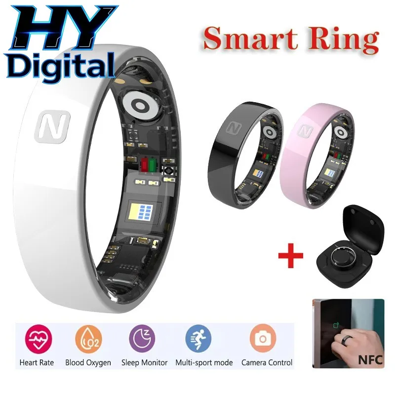 HY Digital Ceramic Ultra Thin  - Smart Ring Health 评论和价格