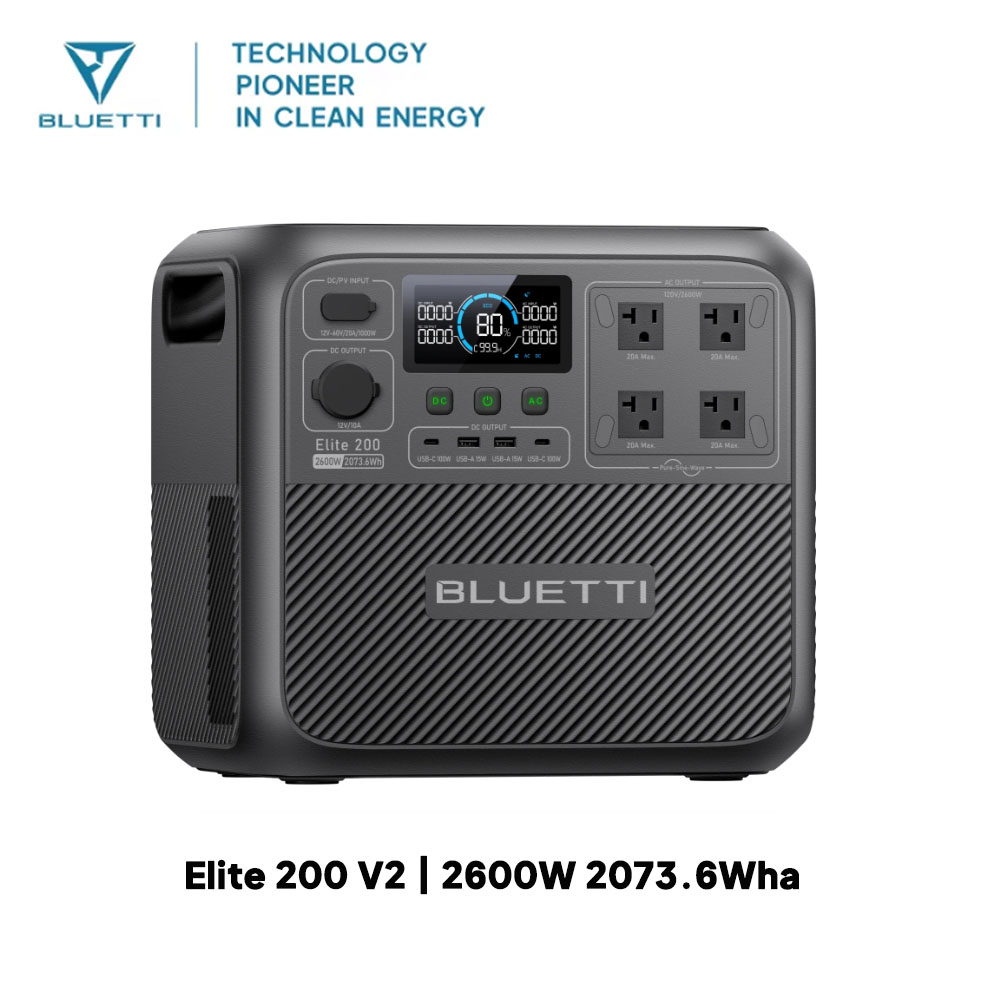 【Renew】BLUETTI Elite 200 V2 Po - Solar Powered Charger 评论和价格