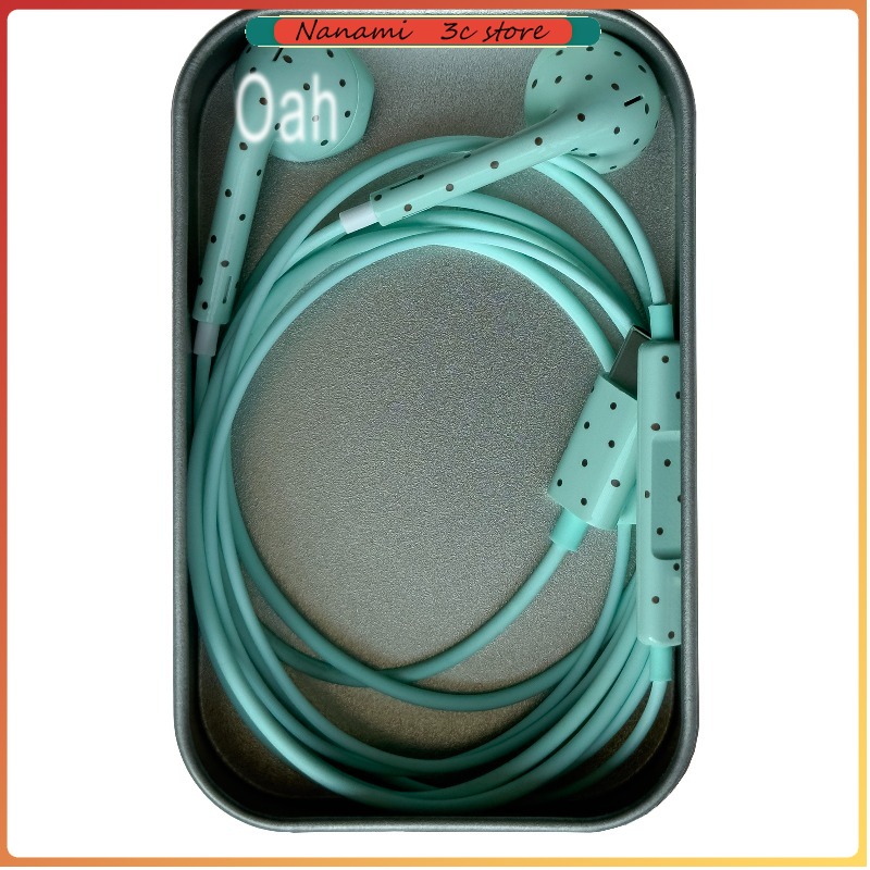 Oah Polka Dot Wired Earphones  - Electronic Gift 评论和价格