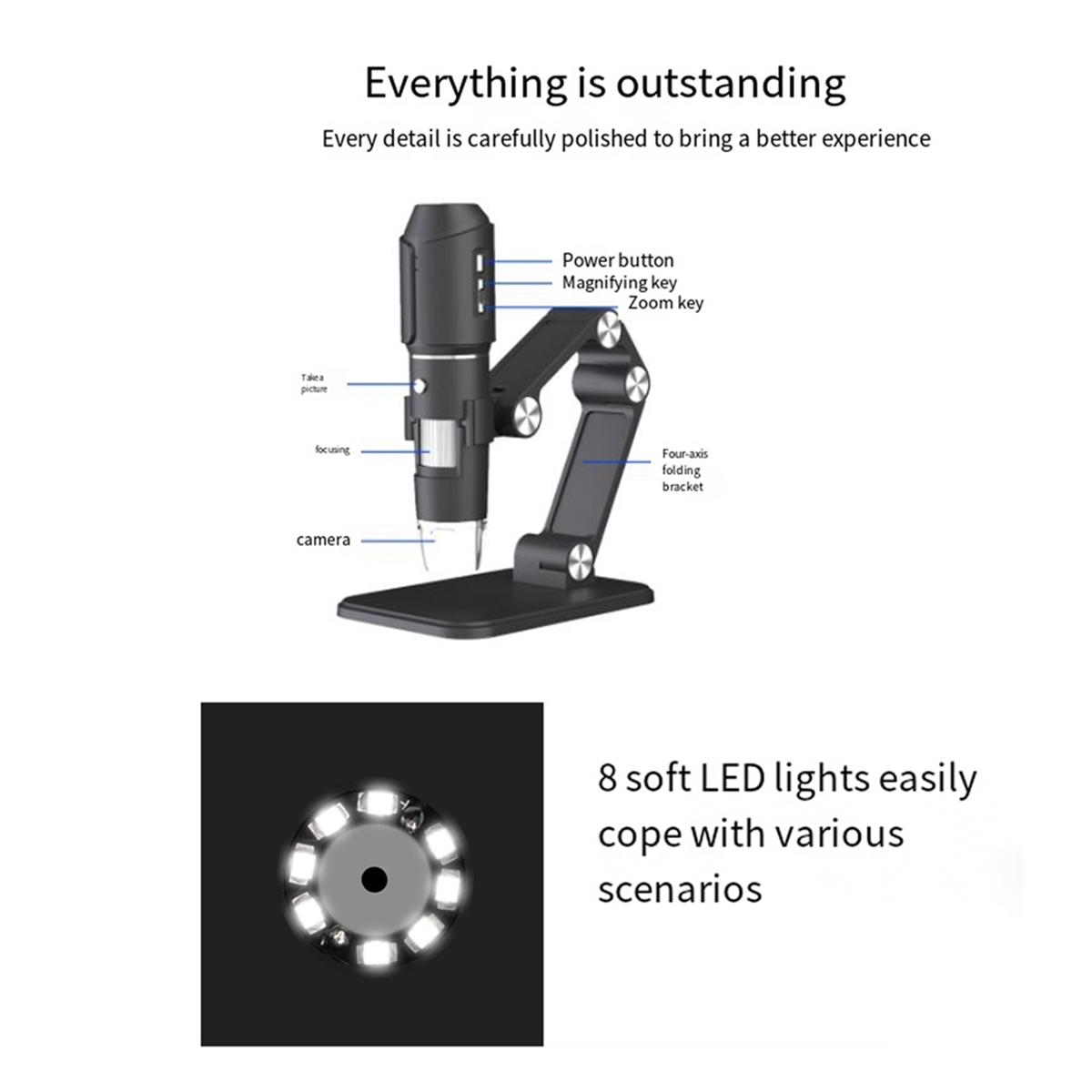 A06K Wireless Microscope,WiFi  - Usb Microscope Digital 评论和价格