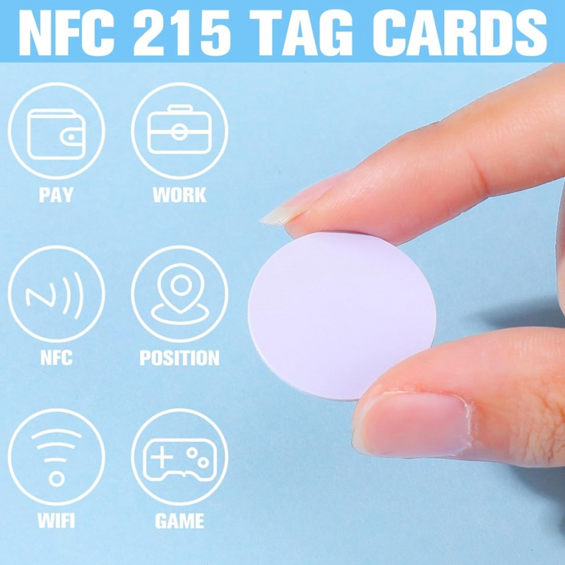 25mm NTAG215 NFC Adhesive Stic - Nfc Tag Programmable 评论和价格