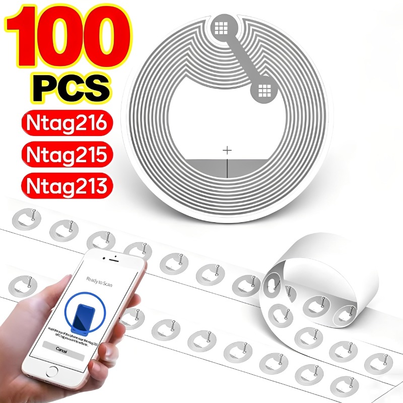 100/5PCS NTAG213/NTAG215/NTAG2 - Nfc Tag Programmable 评论和价格