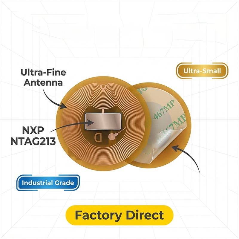 BAAE NFC Tag 6Mm Diameter NXP  - Nfc Tag Programmable 评论和价格