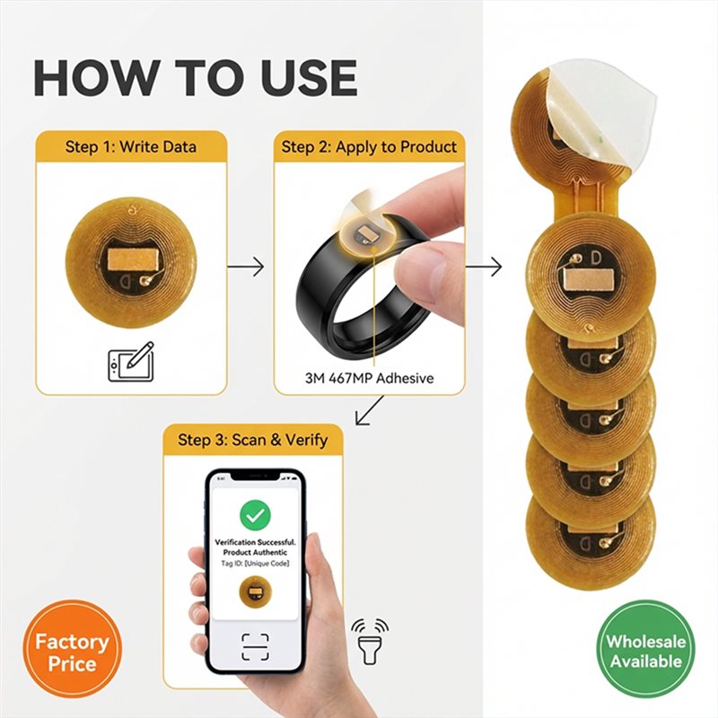 BAAE NFC Tag 6Mm Diameter NXP  - Nfc Tag Programmable 评论和价格