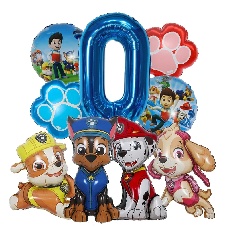 9pcs Cartoon Paw Patrol Foil B - Electronic Gift 评论和价格