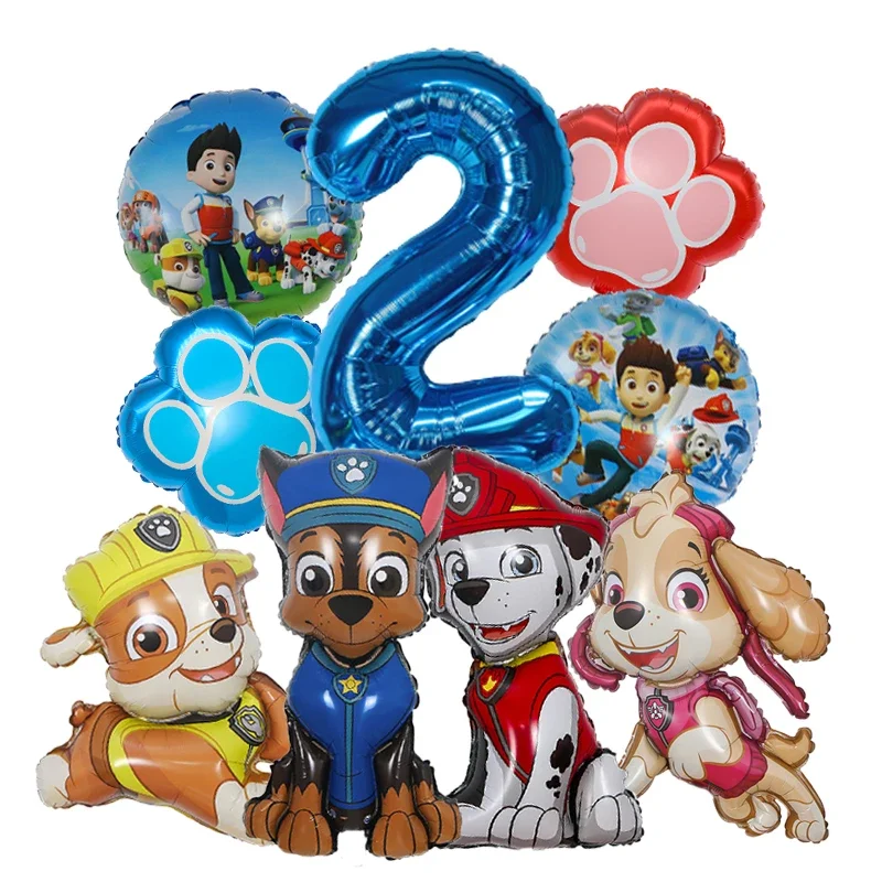 9pcs Cartoon Paw Patrol Foil B - Electronic Gift 评论和价格